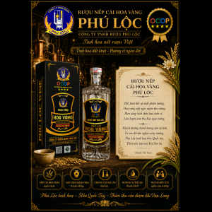 Hộp Rượu Nếp Cái Hoa Vàng Cao Cấp 30% Vol